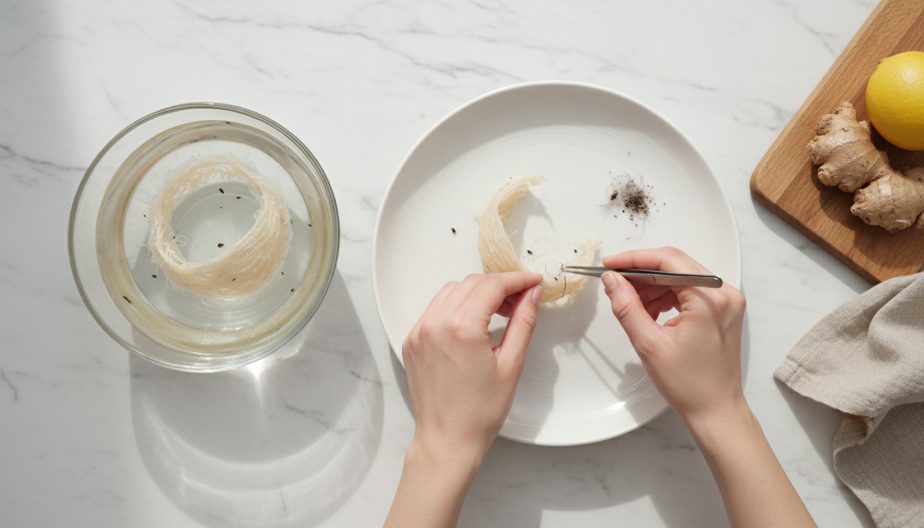 Các bước sơ chế tổ yến thô tại nhà cho người già, đảm bảo vệ sinh